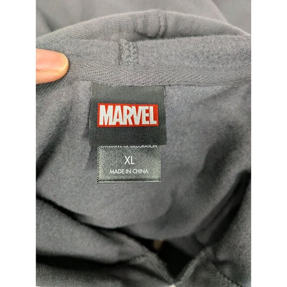 Marvel Deadpool King Hoodie Unisex Size XL Embroidered Crest Pullover Streetwear - Picture 8 of 10